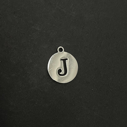 Stainless Steel Alphabet Letter Charms - DIY Mirror Tag Pendants for Jewelry & Crafts