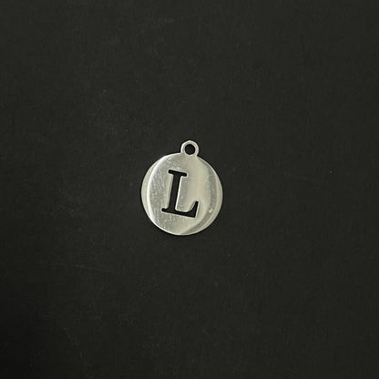 Stainless Steel Alphabet Letter Charms - DIY Mirror Tag Pendants for Jewelry & Crafts