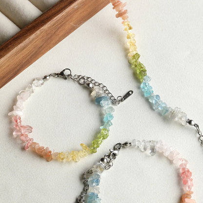 Natural Gemstone Beads - Yellow Topaz, Aquamarine, Moonstone Loose Beads for DIY Jewelry Making