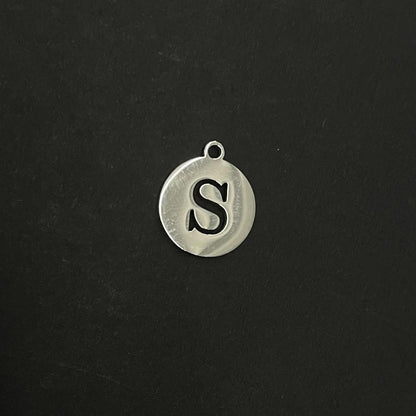 Stainless Steel Alphabet Letter Charms - DIY Mirror Tag Pendants for Jewelry & Crafts