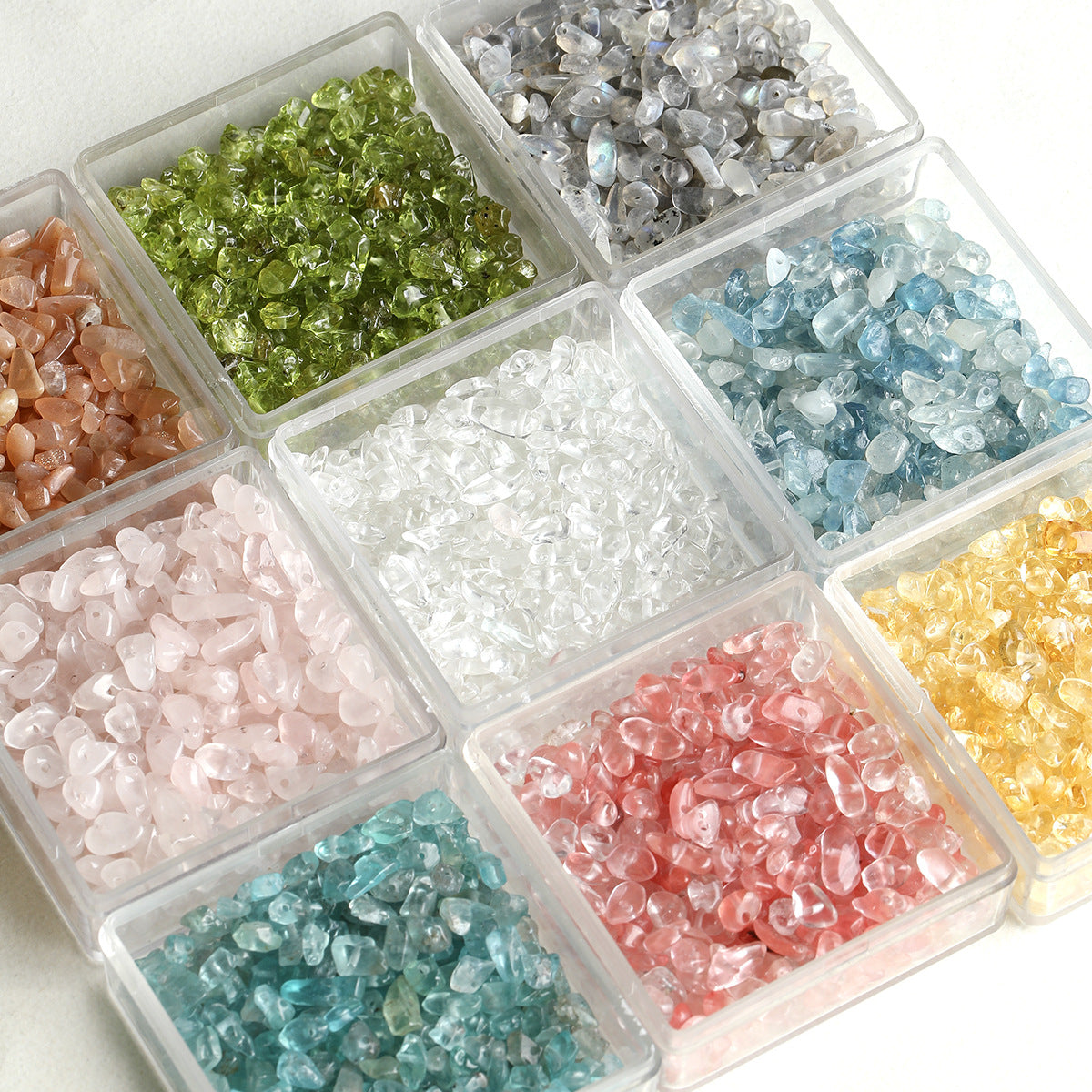 Natural Gemstone Beads - Yellow Topaz, Aquamarine, Moonstone Loose Beads for DIY Jewelry Making